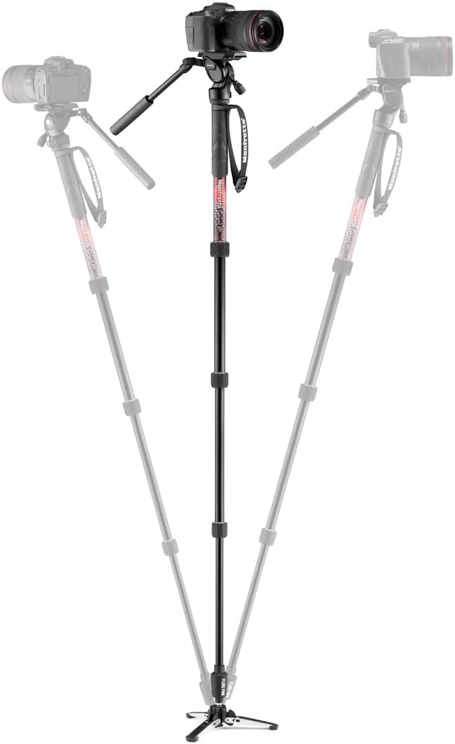 Manfrotto Element MII Video Monopod with Live Fluid Head(MVMELMIIA4LIVE)