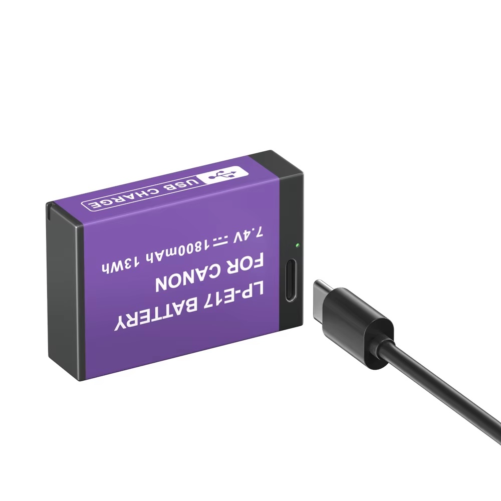 LP-E17 for CANON Rechargeable Battery with USB-C Input
