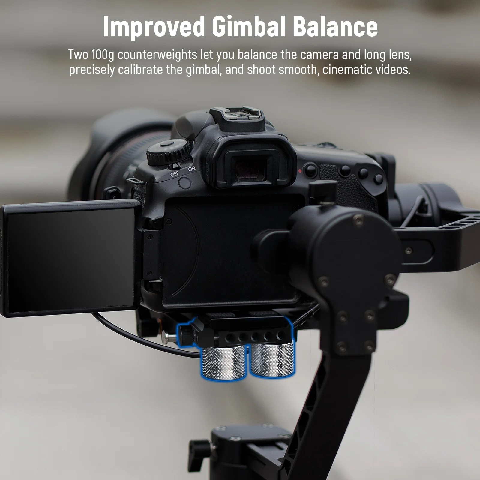 NEEWER GA001 Gimbal Counterweights and Clamp Kit for DJI NEEWER GA001 Gimbal Counterweights and Clamp Kit for DJI