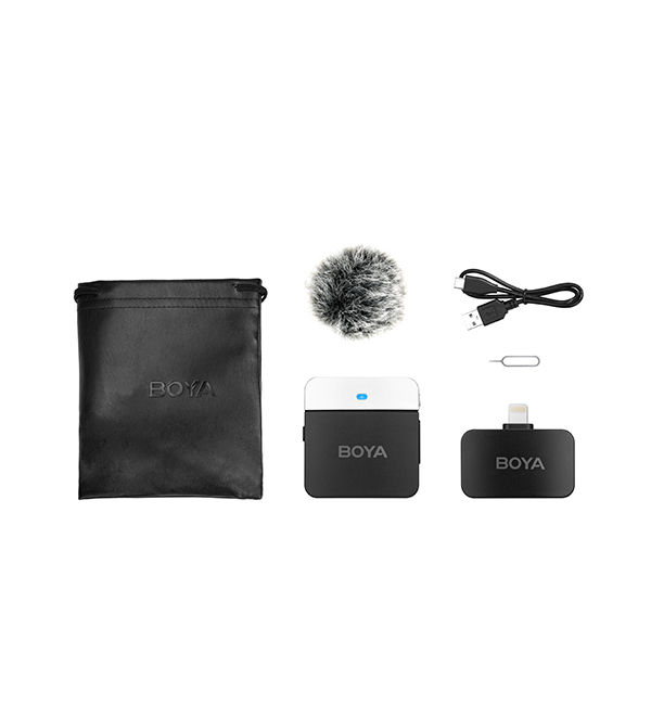 BOYA BY-M1LV-D 2.4GHz Wireless Microphone System(Iphone)