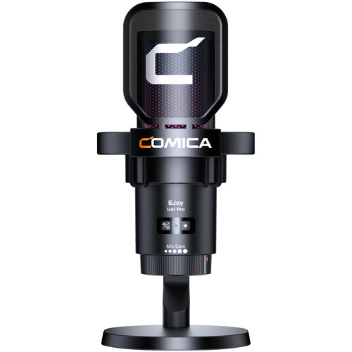 COMICA Audio EJoy Uni Pro D RGB Cardioid Condenser Wireless/USB-C Microphone with Desktop Stand