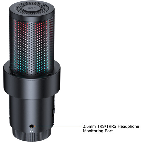 COMICA Audio EJoy Uni Pro D RGB Cardioid Condenser Wireless/USB-C Microphone with Desktop Stand