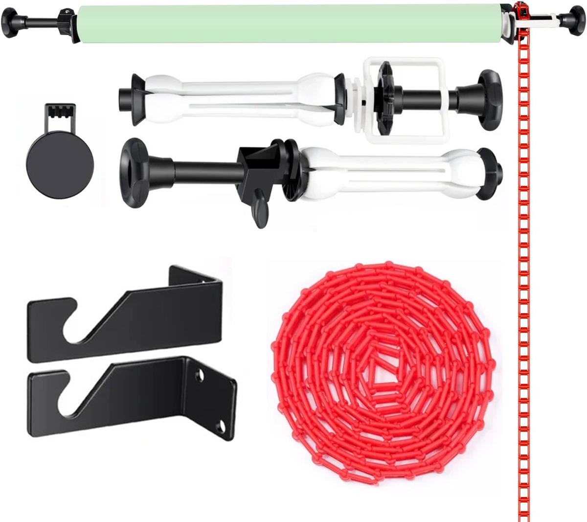NiceFoto 1-Roller Manual Chain Background Support Kits