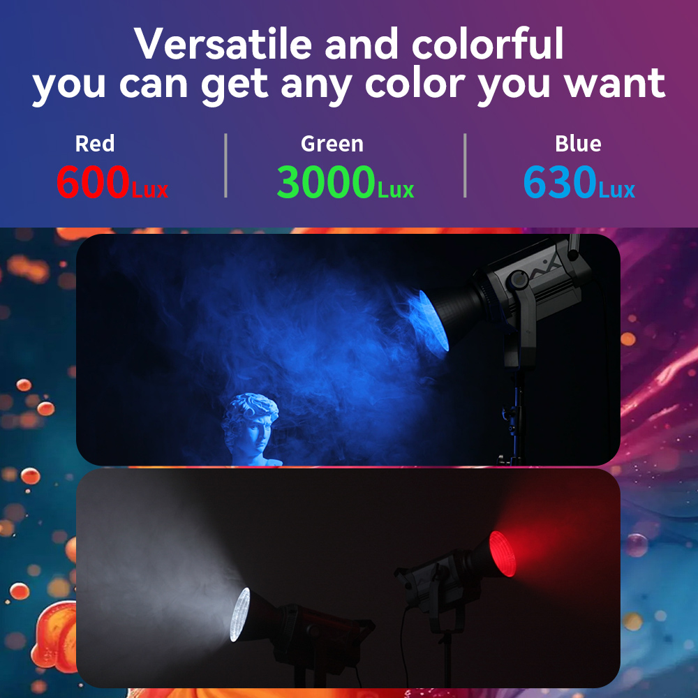 NiceFoto LV-3000C RGBWW Color 300W LED Video Light