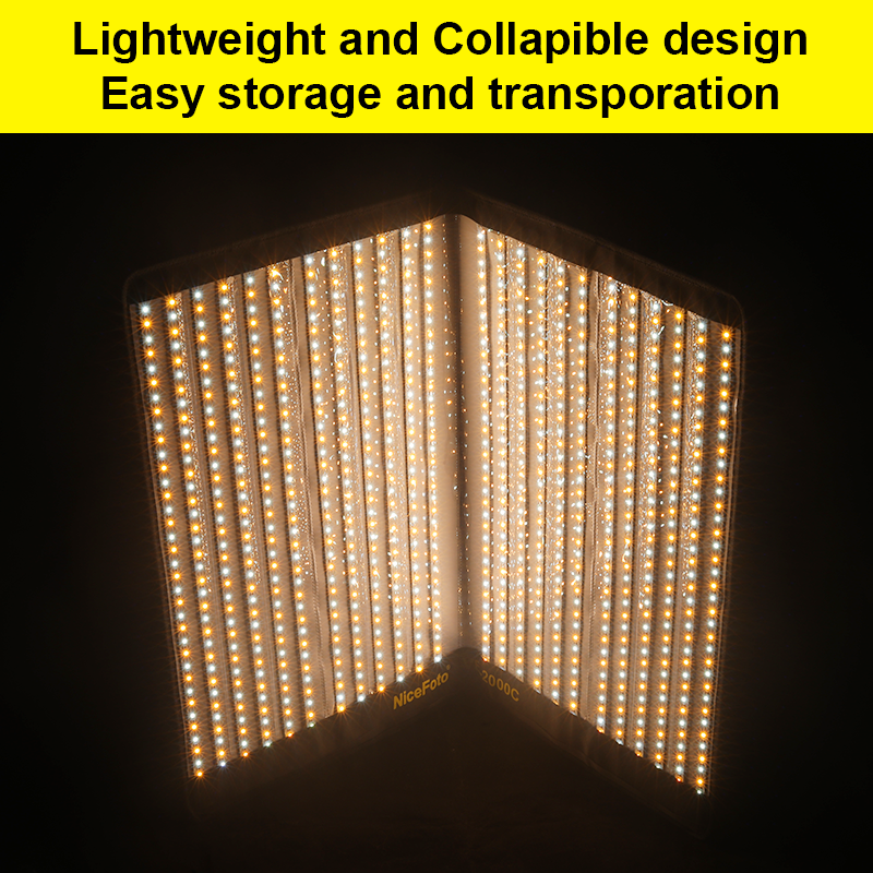 NiceFoto VB-2000C RGB Folding Fabric LED Light