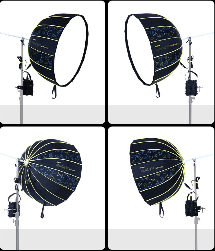 NiceFoto DL90-2000A 200W Bi-Color Umbrella Light(With Grid)