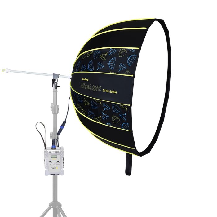 NiceFoto DF90-2000A 200W Bi-Color Umbrella Light(With Grid)
