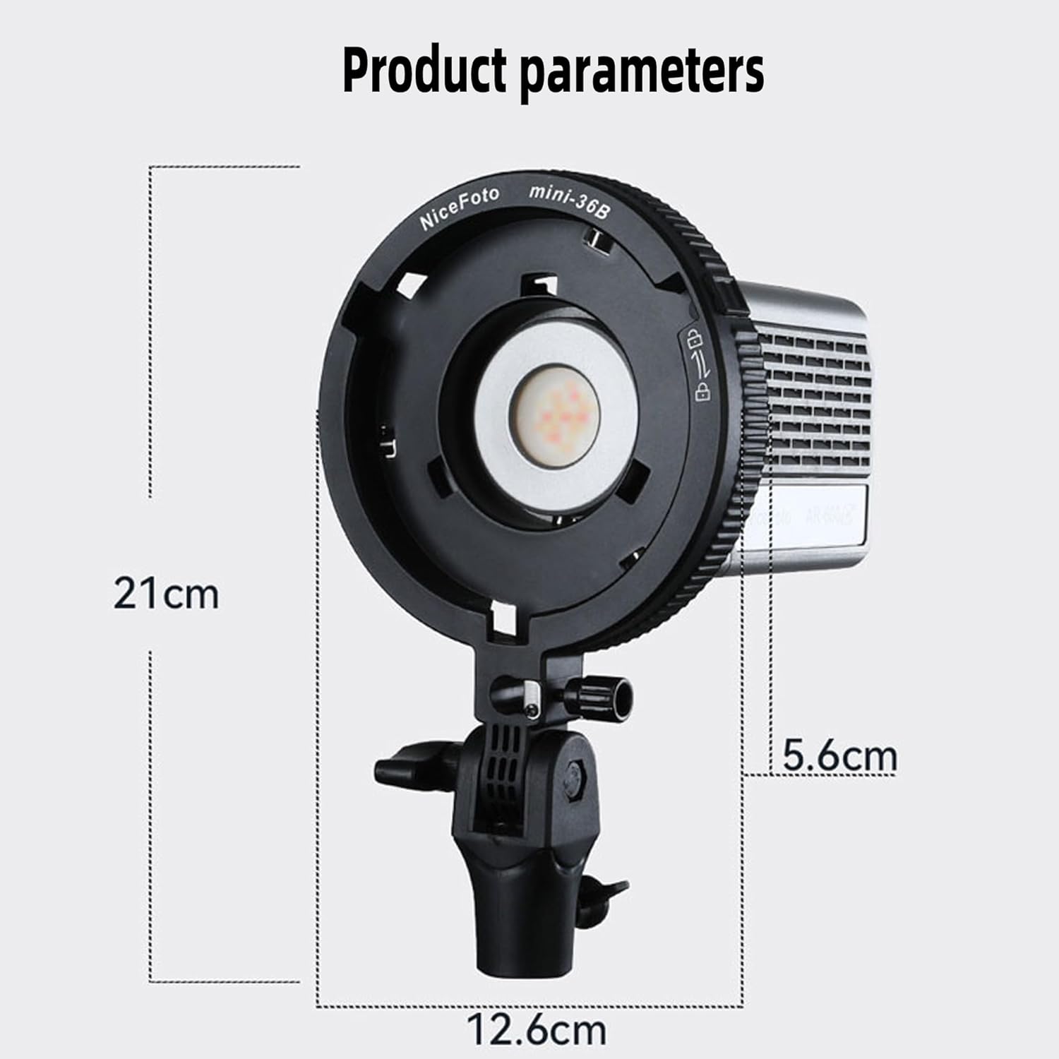 NiceFoto Mini-36B Mini to Bowens Mount Adapter