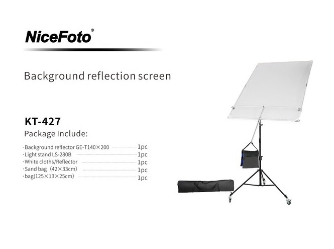 NiceFoto KT-427 Background Reflector Screen Kit