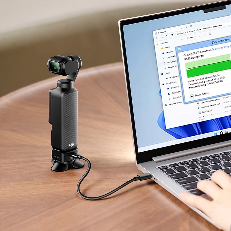 Ulanzi USB-C Locating Baseplate with Mini Tripod for DJI Osmo Pocket 3