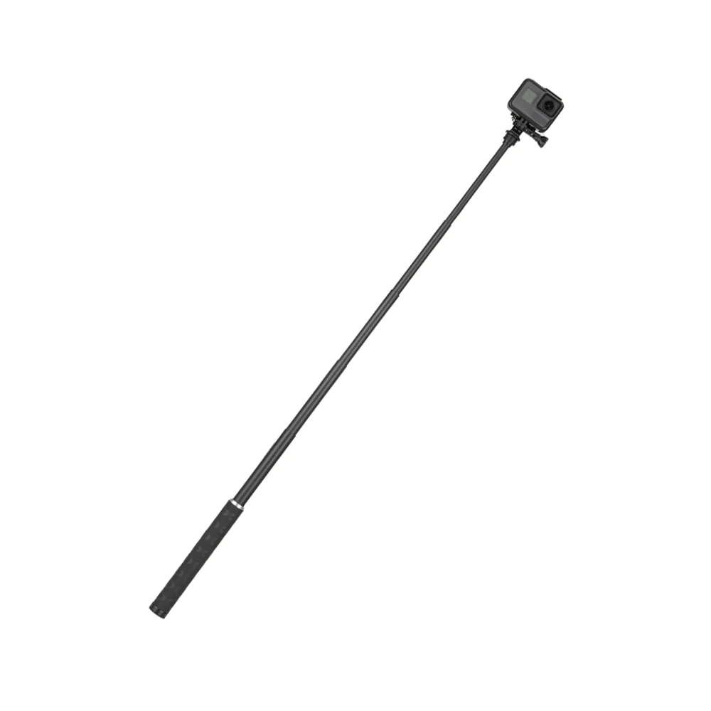 TELESIN Carbon-Fiber Selfie Monopod with Aluminum Tripod for Action Cameras 0.9M