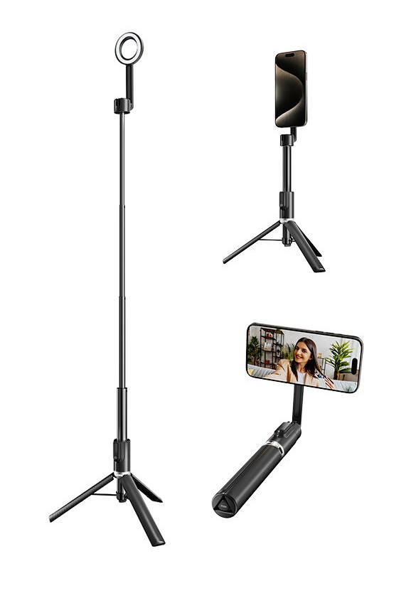 TELESIN Portable Magnetic Phone Selfie Stick Tripod