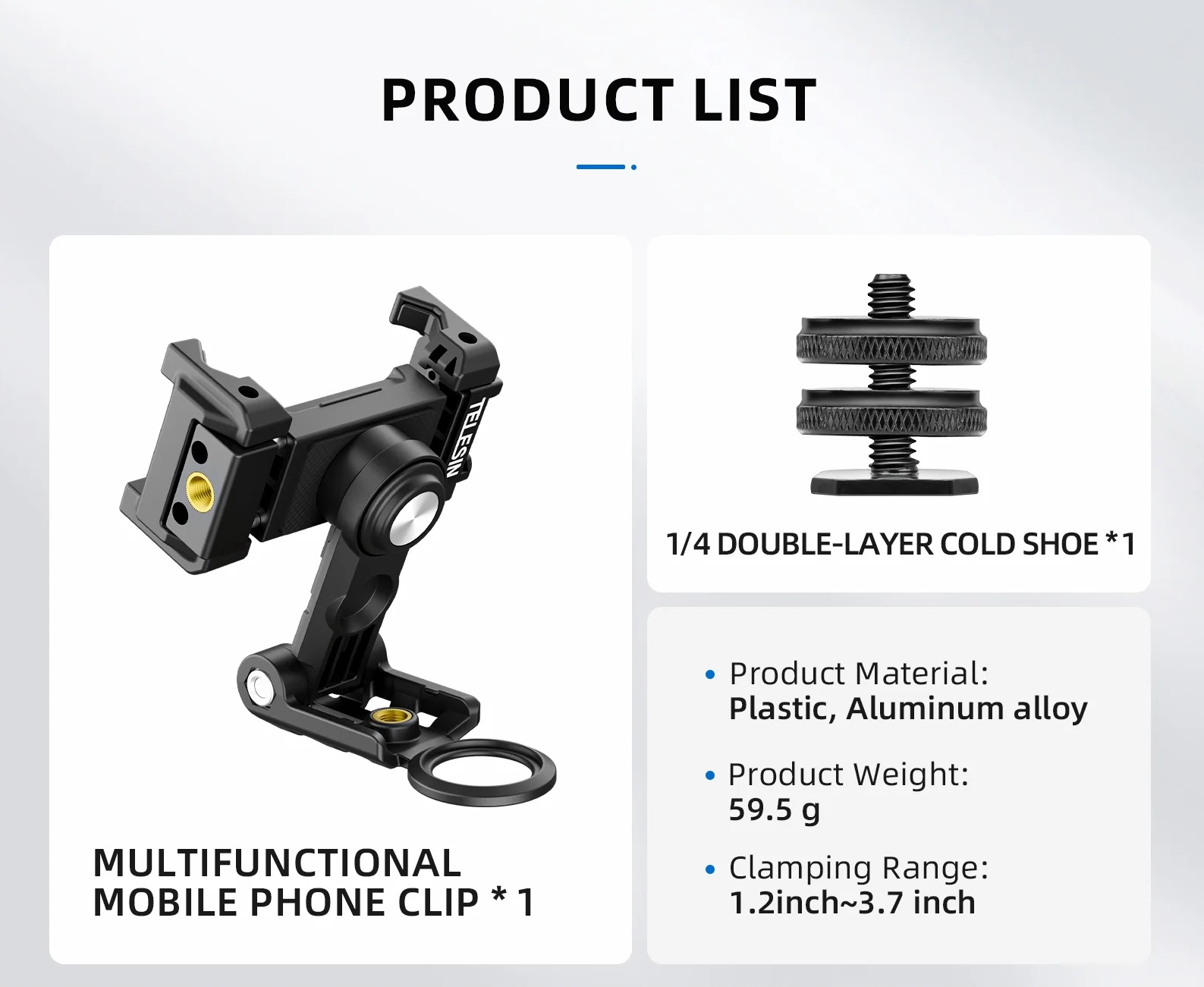 TELESIN Multifunctional Mobile Phone Holder