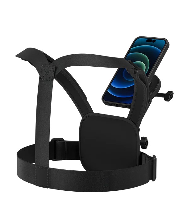 TELESIN Elastic Sports Chest Strap for iPhone 16 Pro