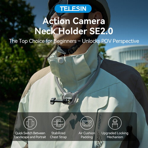 TELESIN 2in1 Magnetic Neck Mount SE 2.0