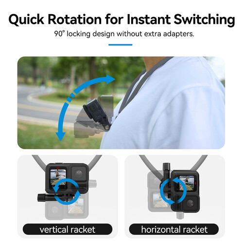 TELESIN 2in1 Magnetic Neck Mount SE 2.0