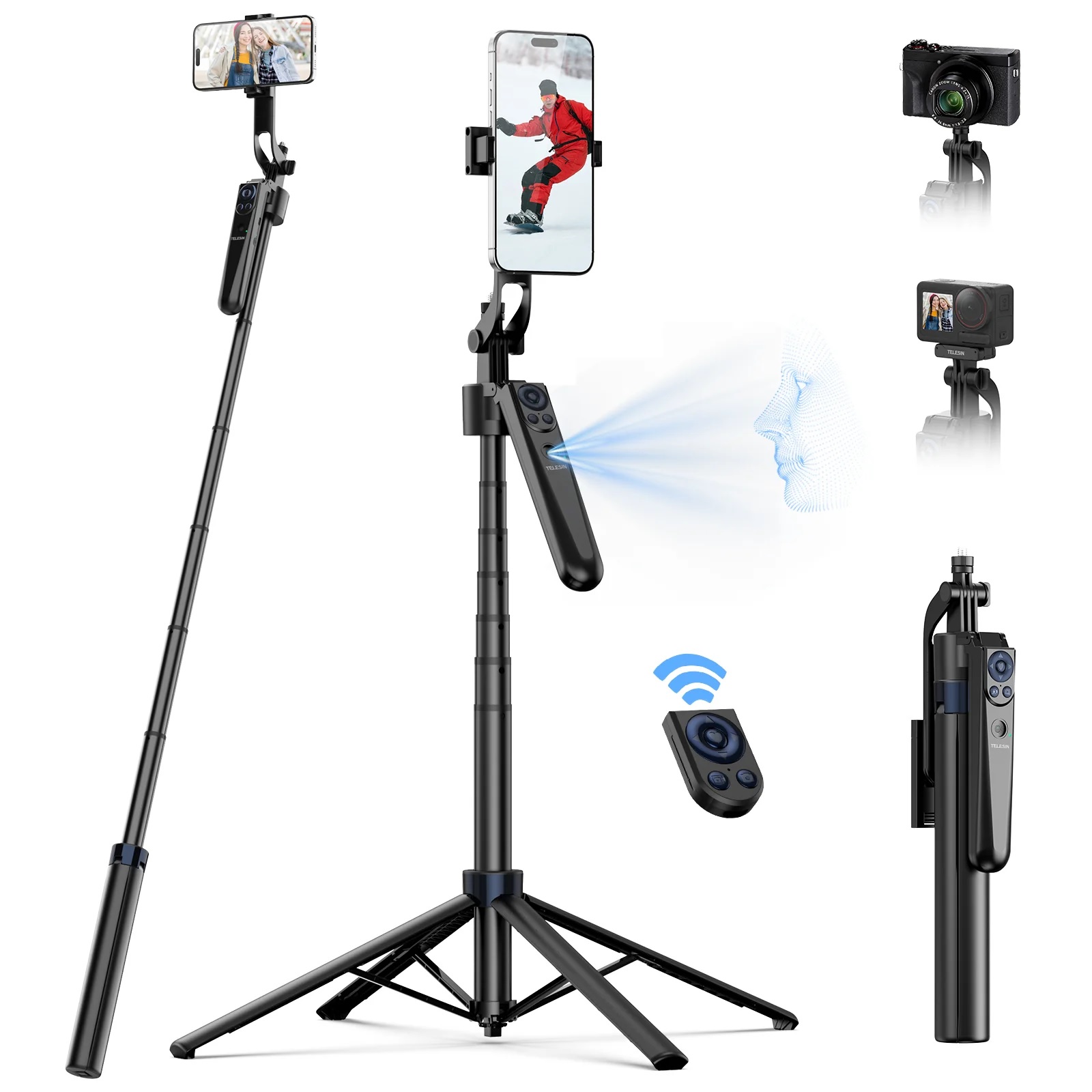 TELESIN Intelligent Auto-Tracking Tripod TELESIN Intelligent Auto-Tracking Tripod