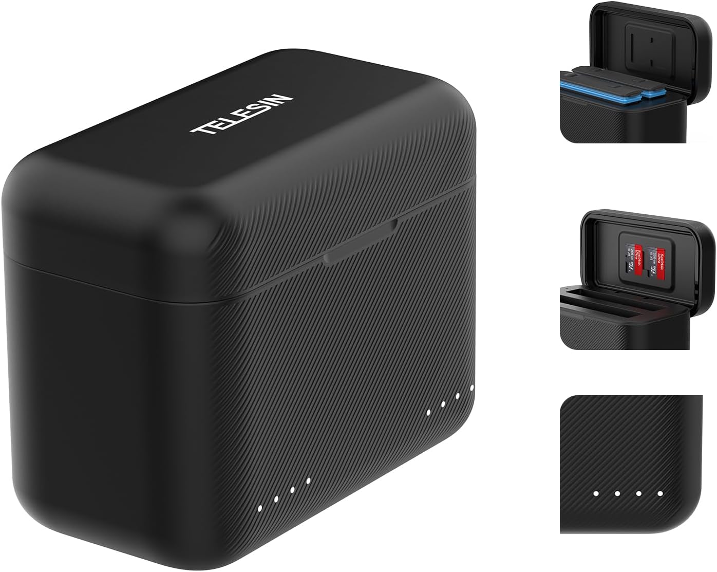 TELESIN Insta360 X5 Dual Card Slot Charging Box