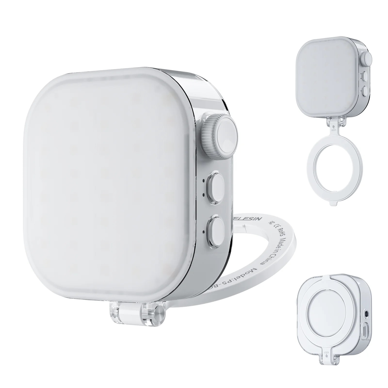 TELESIN RGB Light Mobile Phone Magnetic Ice Cube Lamp