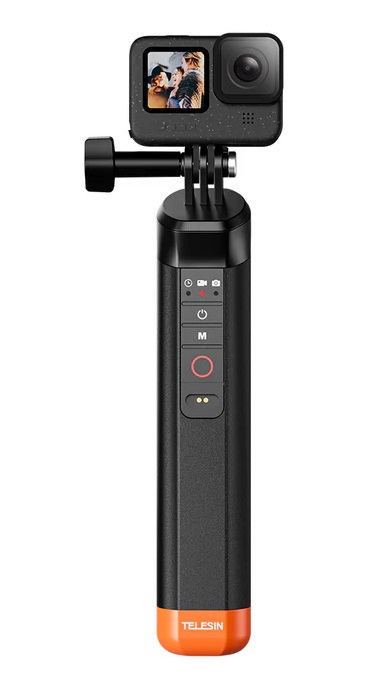 TELESIN Floating Hand Grip with Remote Control for HERO 13/12/11/10/9