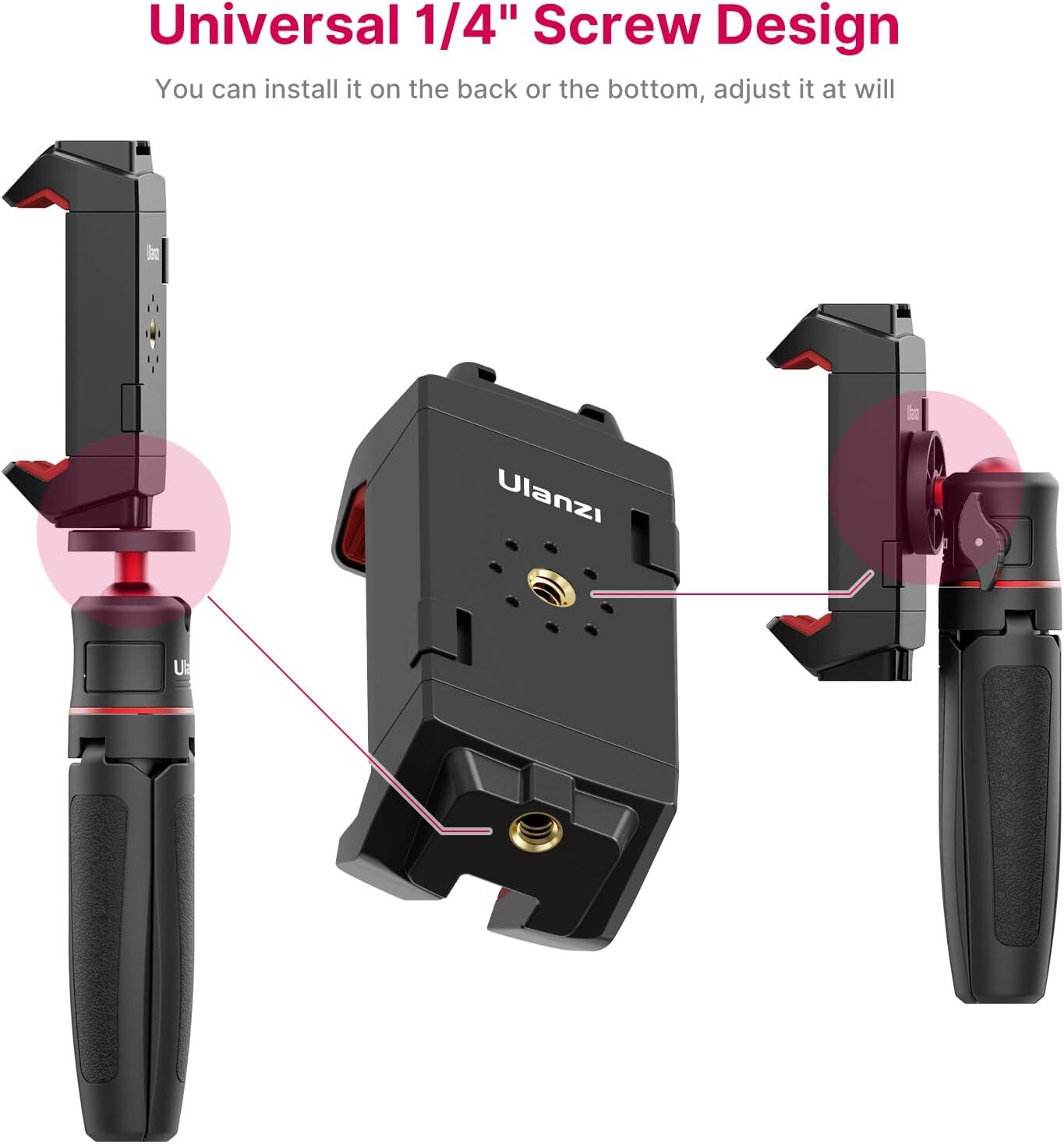 Ulanzi ST-29 Universal Tablet SmartPhone Holder with Cold Shoe Mount