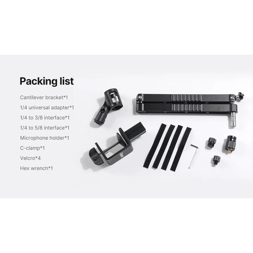 Ulanzi LS26 Low-Profile Extendable Microphone Arm