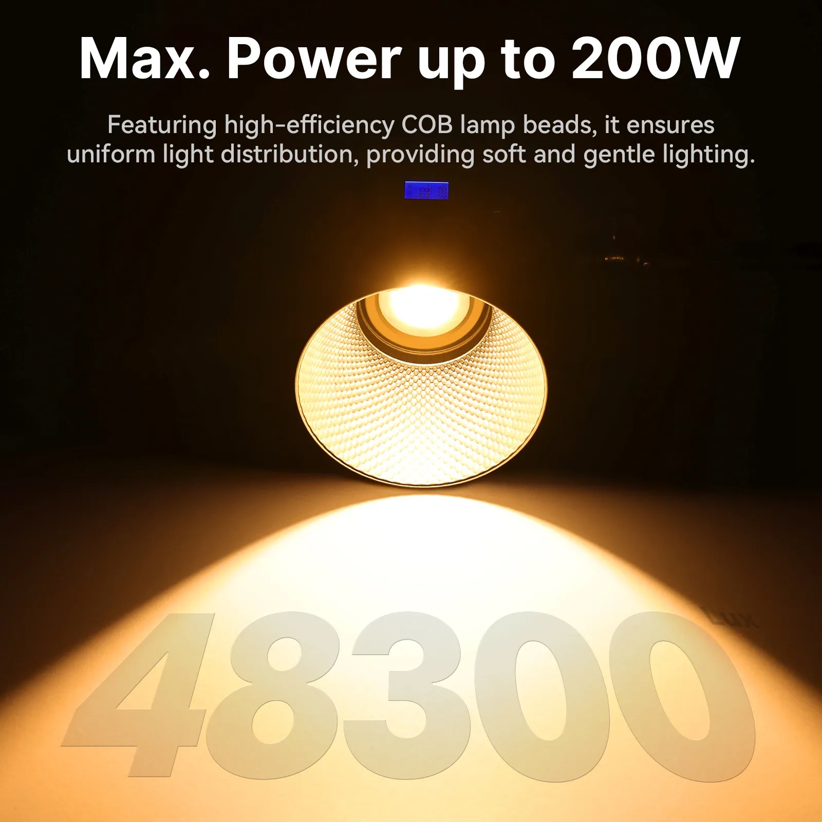 Ulanzi VL-200 Bi-Color 200W V-Mount LED Video Light (With Power Adapter)