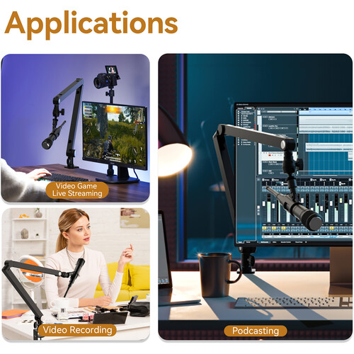 Ulanzi TM01 Microphone Boom Arm with Desk Mount