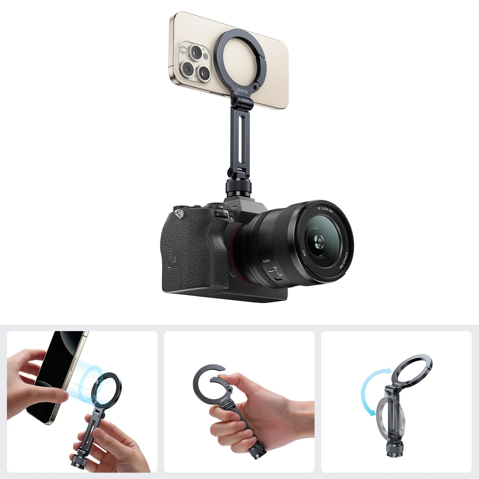 Ulanzi MA07 Maglock 1/4 Cold Shoe Phone Mount