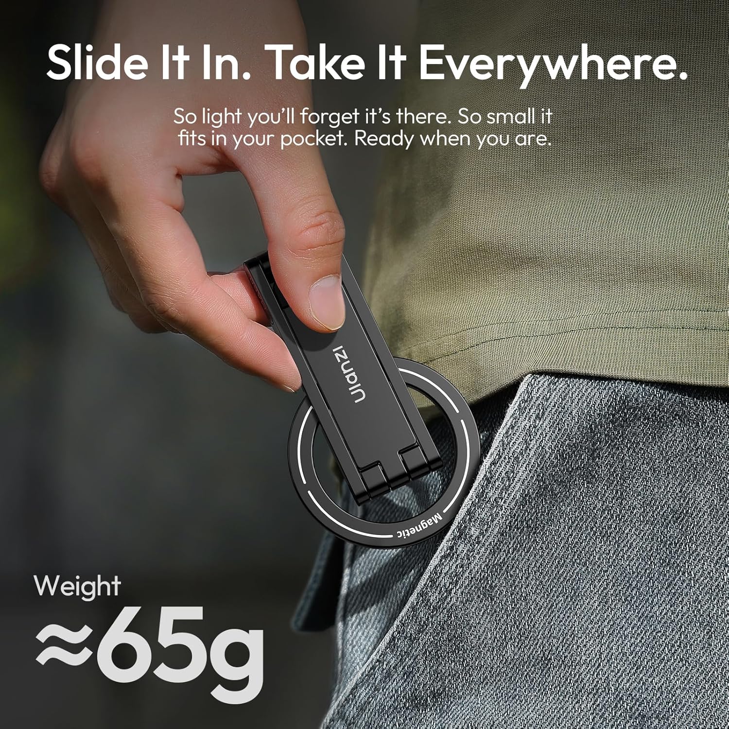 Ulanzi MA60 Foldable Magnetic Phone Tripod (Orange)