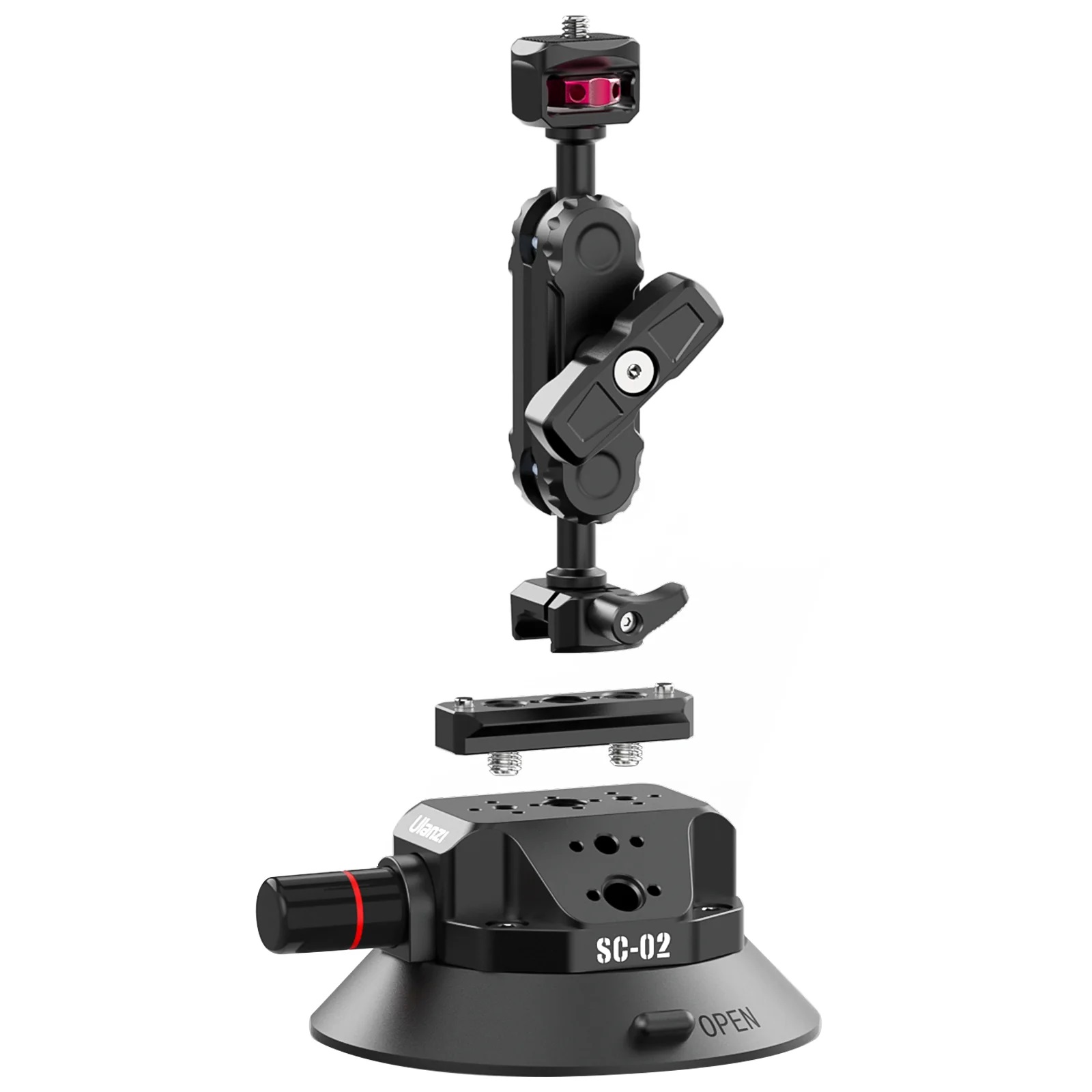 Ulanzi SC-02 Heavy-Duty Suction Cup Mount for Camera
