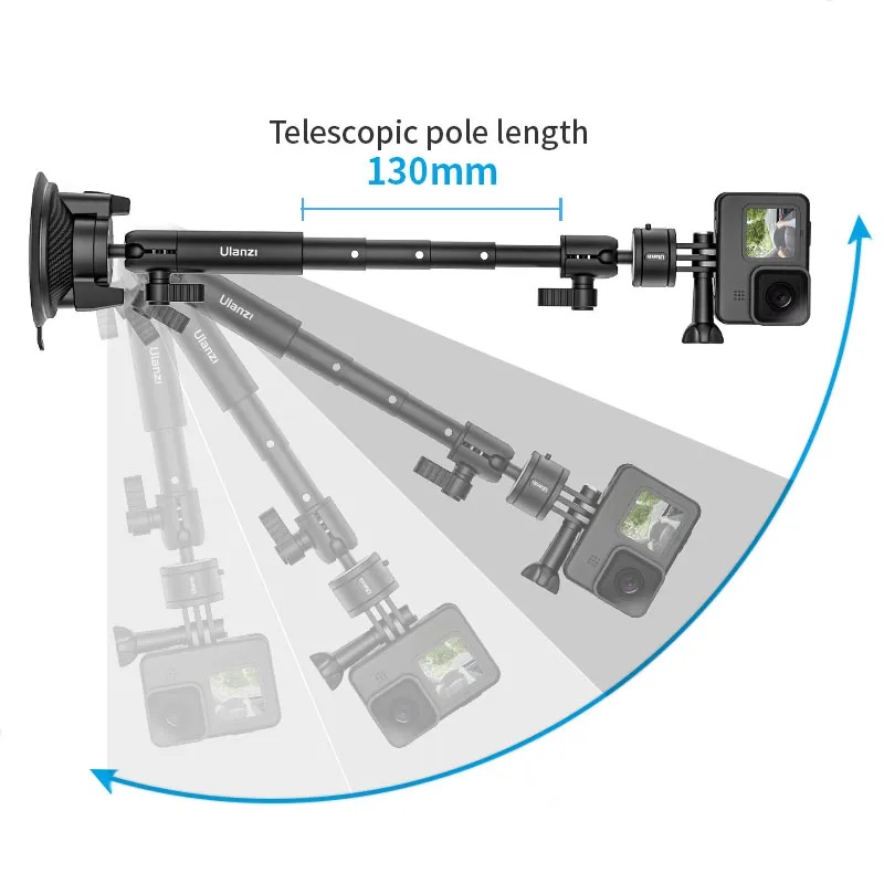 Ulanzi ZJ01 Magnetic Suction Cup Mount For Action Camera Smartphone