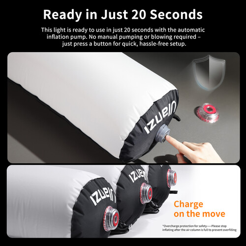 Ulanzi AL60 60W Inflatable Bi-Color LED Air Tube Light