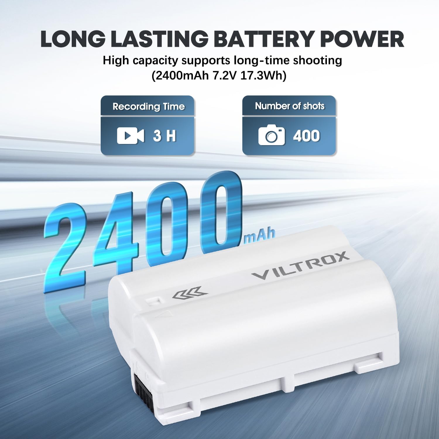 VILTROX EN-EL15C Rechargeable Lithium-Ion Battery with USB-C Charging Port