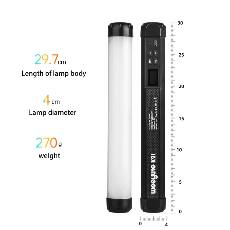 VILTROX K21 Full Color Handheld RGB LED Light Stick