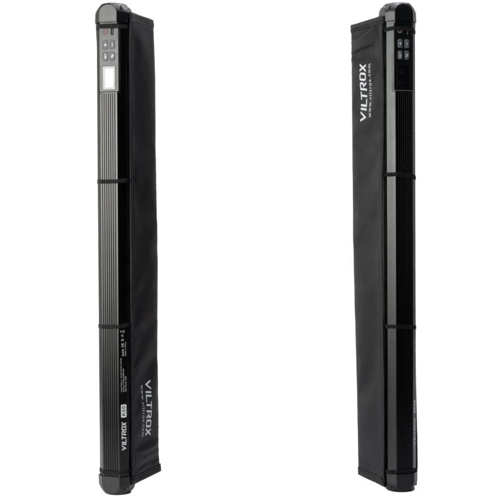 VILTROX K60 2 Kits 20W RGB Tube Light with Grid and Carry Bag