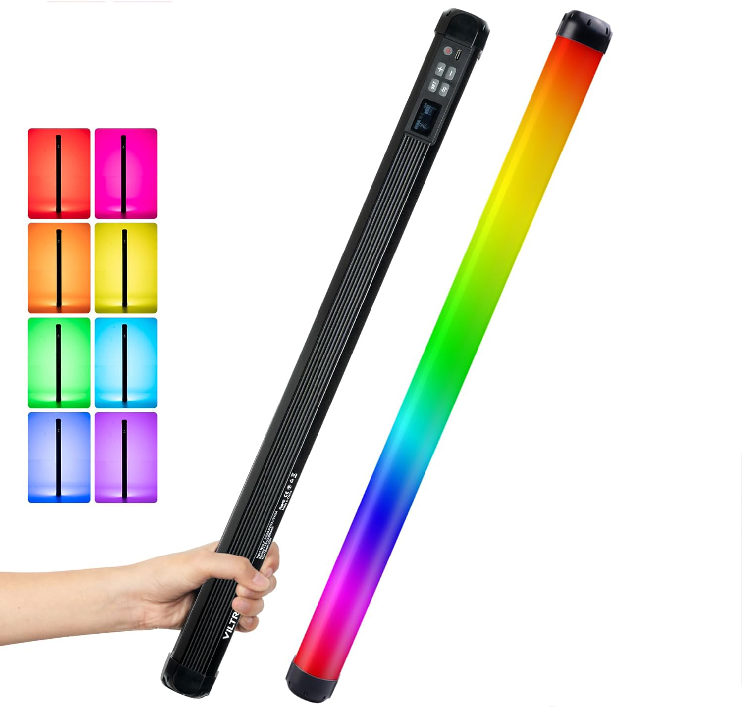 VILTROX K60 20W Handheld RGB LED Light Stick Black (22.8")