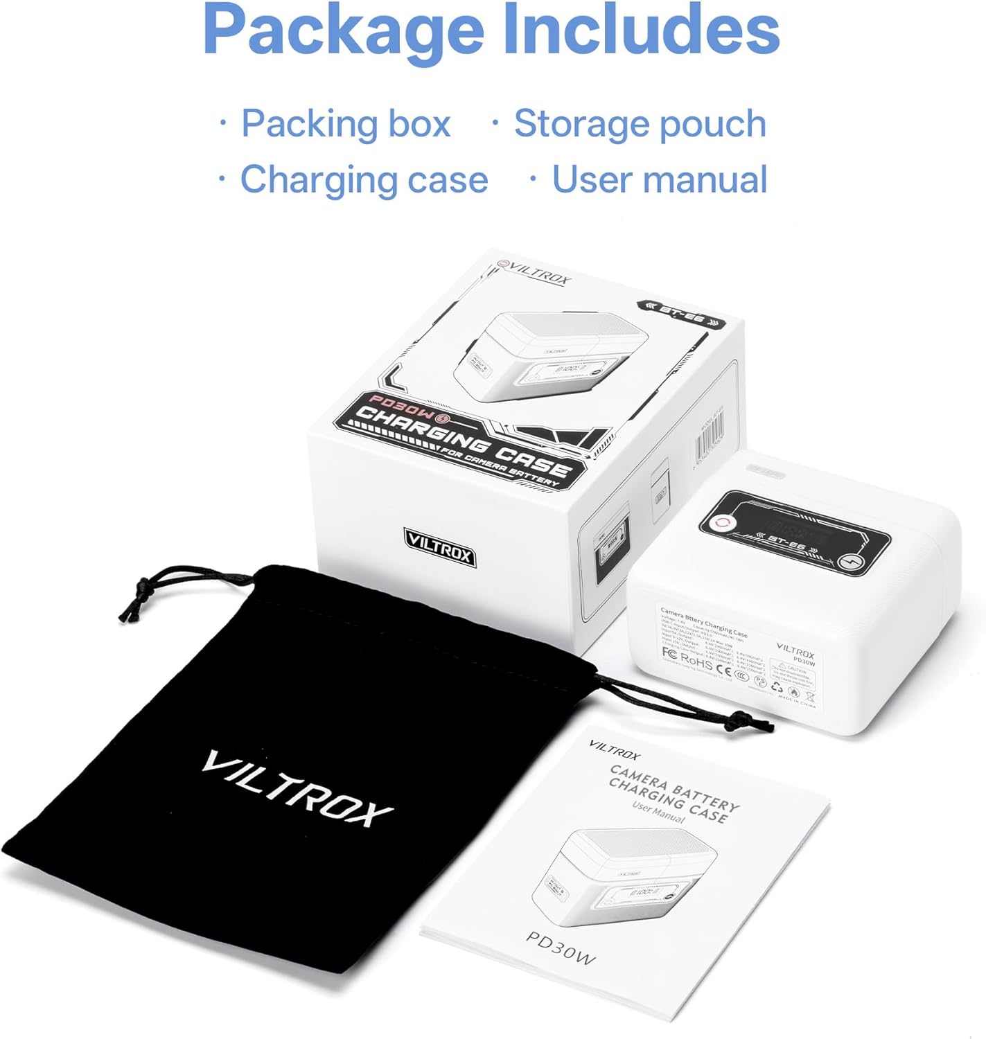 VILTROX BT-E6 Camera Battery Charging Case Power Bank for Canon LP-E6 (Battery Not Included) VILTROX BT-E6 Camera Battery Charging Case Power Bank for Canon LP-E6 (Battery Not Included)