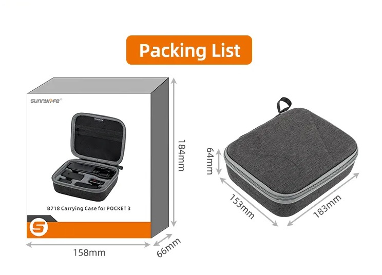 DJI Osmo Pocket 3 Creator Combo Carrying Case