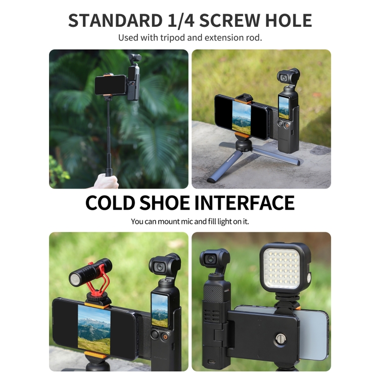 Phone Holder Mount Expansion Adapter Protective Cover for Osmo Pocket 3