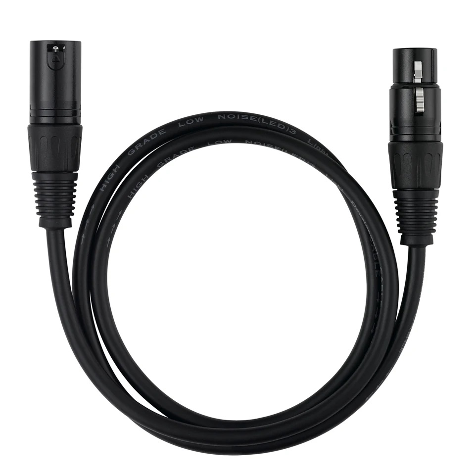 Cable XLR , XLR Male to XLR Male Balanced 3 PIN Microphone Cable , Black 5M Cable XLR , XLR Male to XLR Male Balanced 3 PIN Microphone Cable , Black 5M