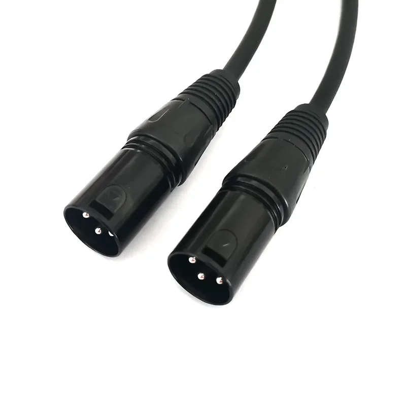 Cable XLR , XLR Male to XLR Male Balanced 3 PIN Microphone Cable , Black 5M Cable XLR , XLR Male to XLR Male Balanced 3 PIN Microphone Cable , Black 5M