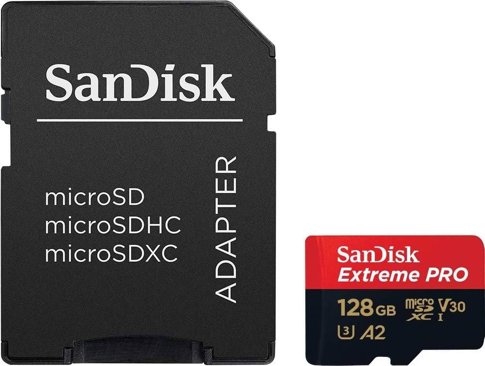 SanDisk 128GB Extreme Pro V30 Micro SD Card (SDXC) UHS-I-200MB/s