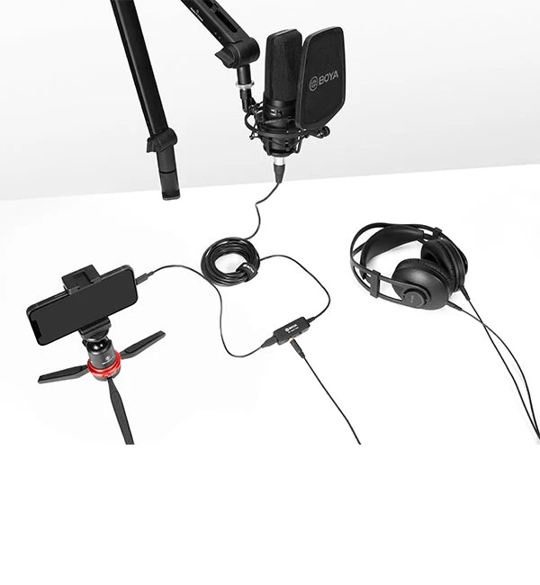 BOYA BY-BCA7 Pro XLR to Lightning & USB-A & Type-C Connectors Microphone Cable