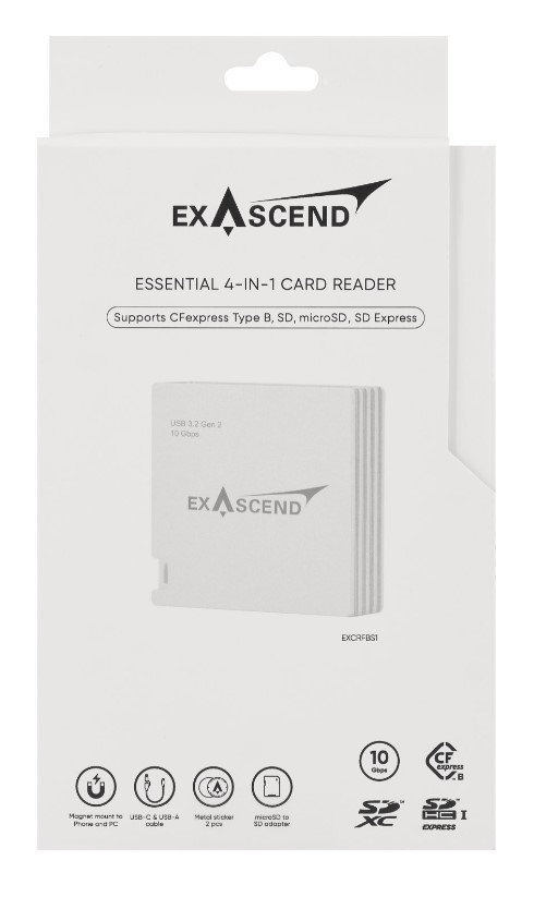 Exascend Essential 4-in-1 – Multi-Slot Card Reader