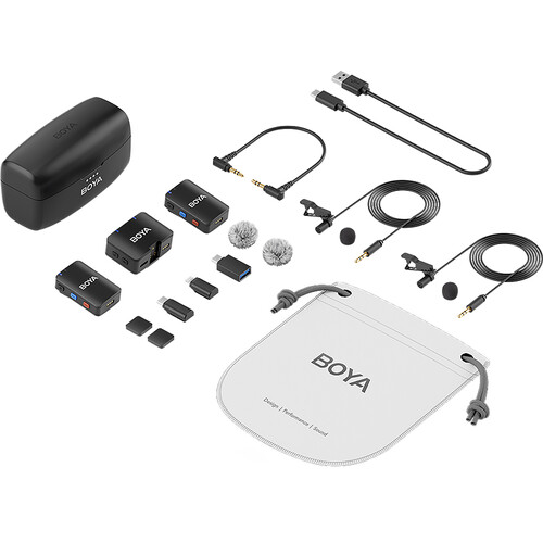 BOYA BOYAMIC 2-Person Wireless Microphone System for Cameras and Mobile Devices