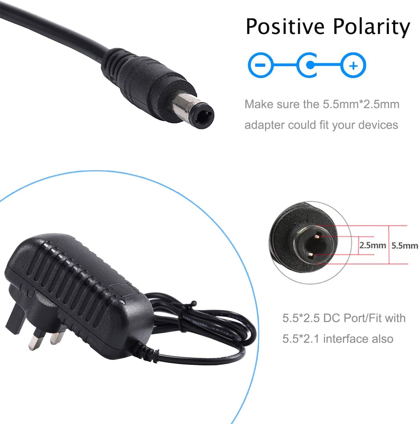 Adapter Power Supply AC DC 7.5V 2A