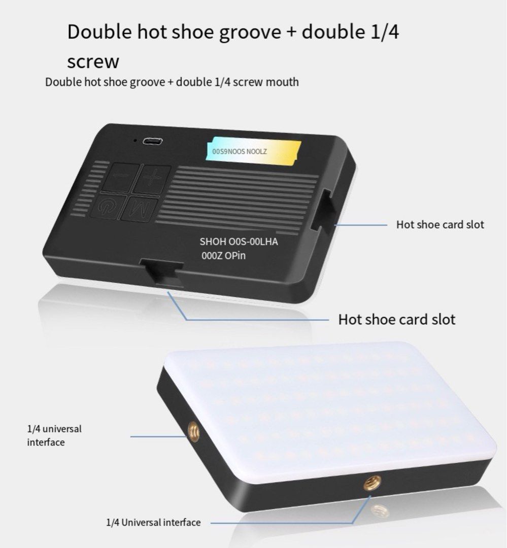 M140 Pocket Fill Light Dimmable 2700-6500k 2000mAh Portable LED Video Light