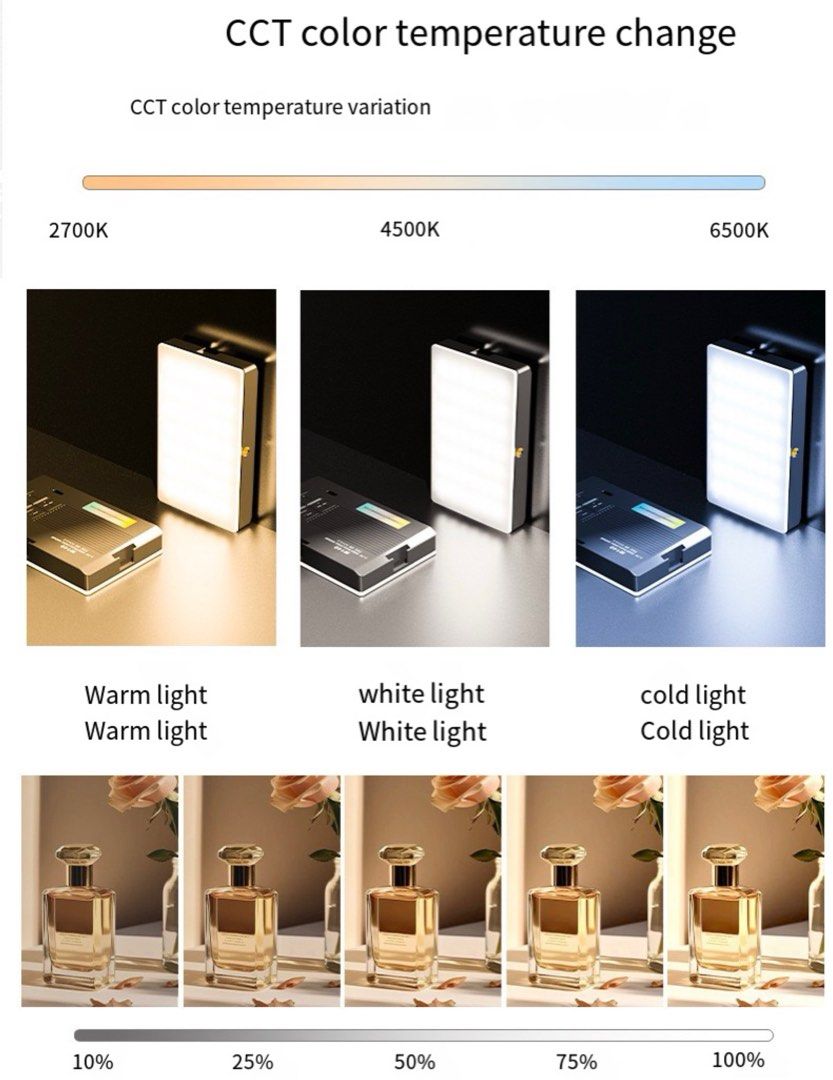 M140 Pocket Fill Light Dimmable 2700-6500k 2000mAh Portable LED Video Light