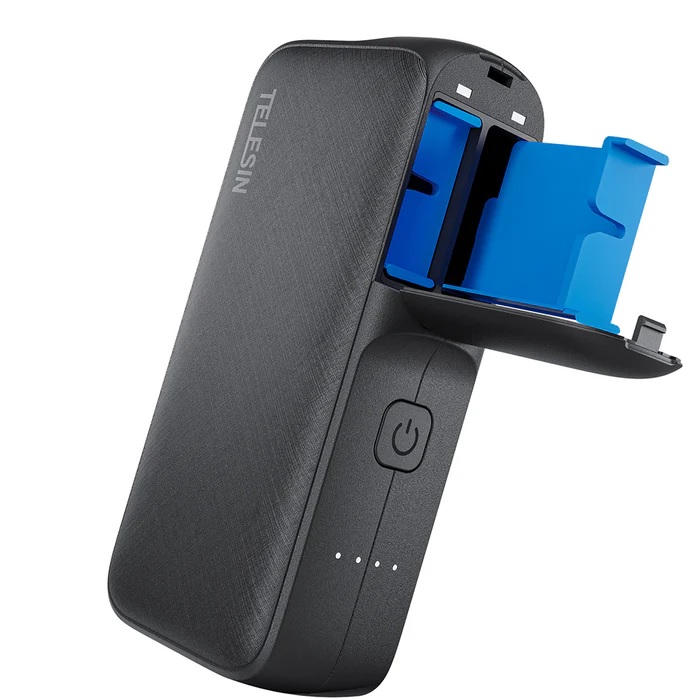 TELESIN Power Bank Storage Charging Case for GoPro Battery for GoPro Hero 12/11/10/9/8/7/6/5